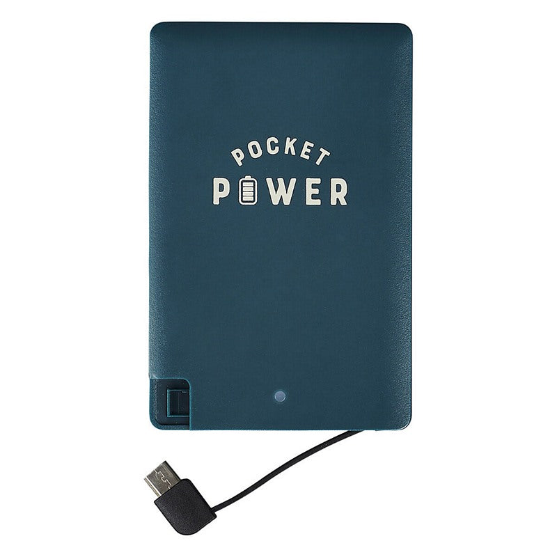 Gentlemens Hardware Credit Card Pocket Power Bank GEN505 front
