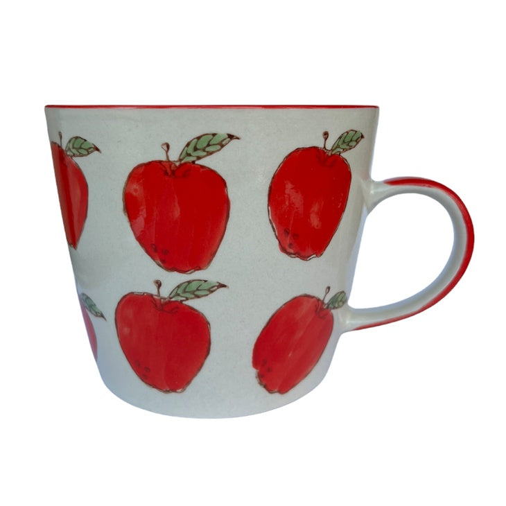 Gisela Graham Apples Ceramic Mug 30125 front