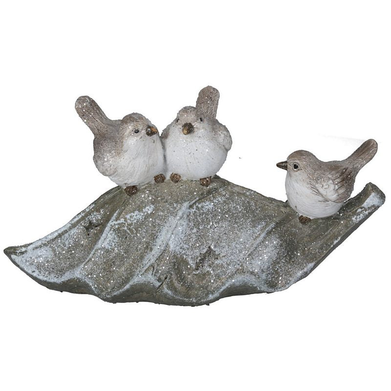 Gisela Graham Birds on Leaf Ornament 20496 main