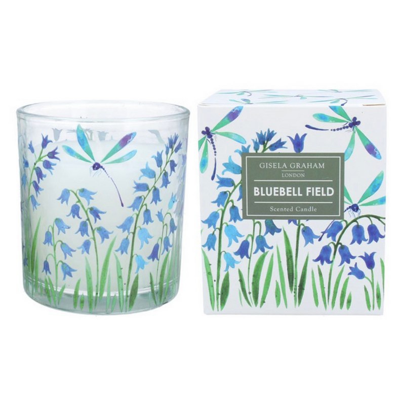 Gisela Graham Bluebell Field Candle Large 51188 main