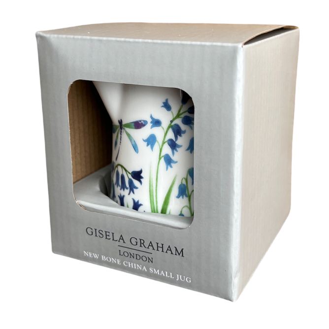 Gisela Graham Bluebell & Dragonfly Ceramic Jug 80952