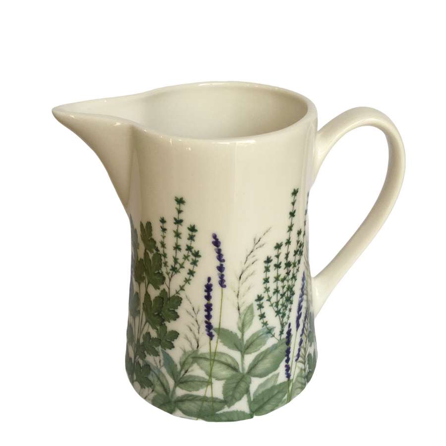 Gisela Graham Ceramic Jug Herbs Small tipped