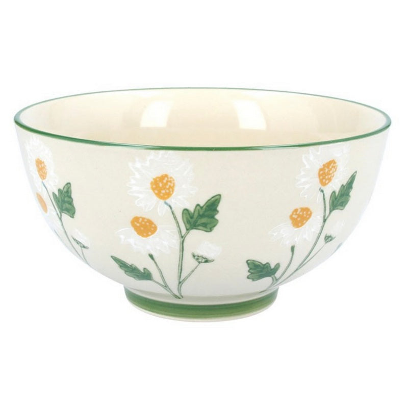 Gisela Graham Daisy Stoneware Bowl 81087 main