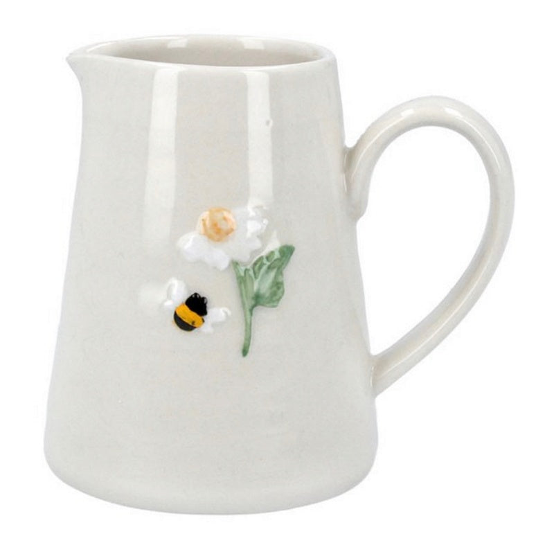 Gisela Graham Daisy & Bumblebee Ceramic Mini Jug 81083 main