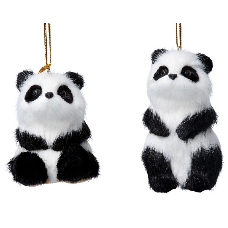 Gisela Graham Faux Fur Panda Decoration 17266 selection