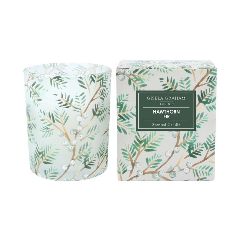 Gisela Graham Fir Twig Boxed Candle Hawthorn Fir Small 51340 main