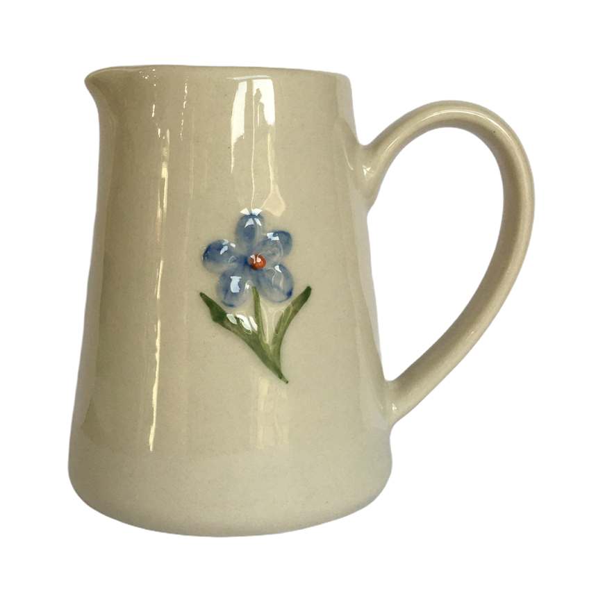 Gisela Graham Forget-Me-Not Ceramic Mini Jug front