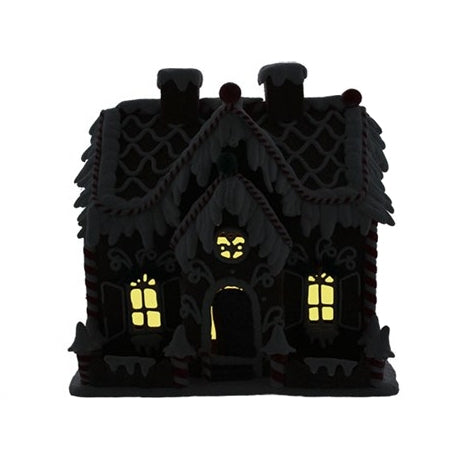 Gisela Graham Gingerbread House LED Ornament Large 35611 lit