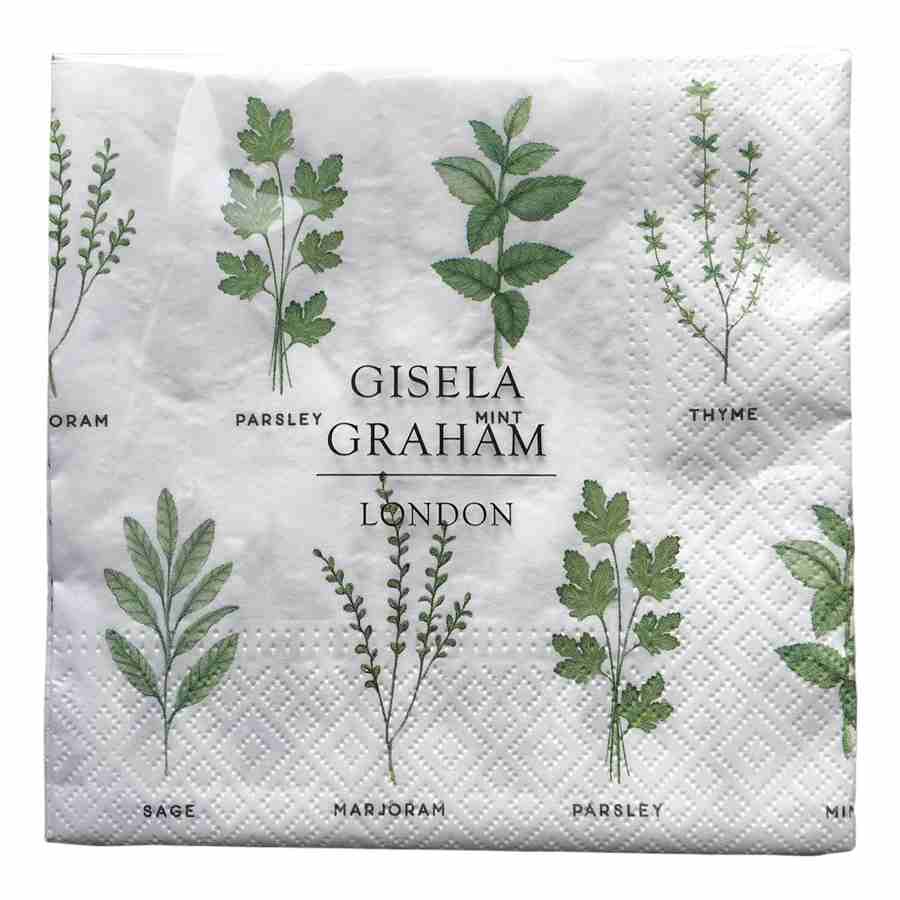 Gisela Graham Herb Paper Napkins Pack