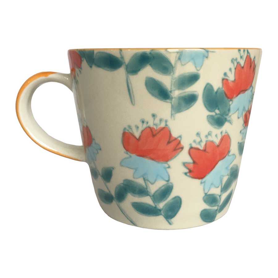 Gisela Graham Hibiscus Ceramic Mug back