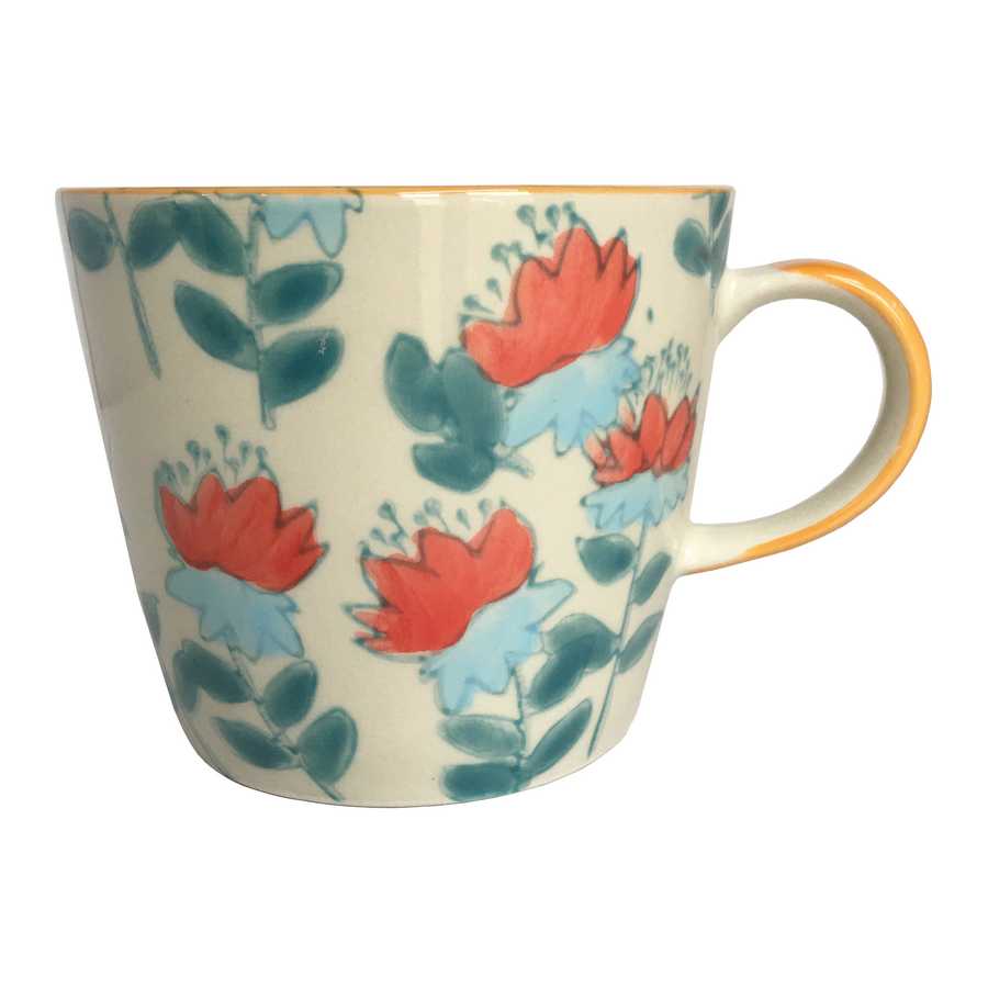 Gisela Graham Hibiscus Ceramic Mug front