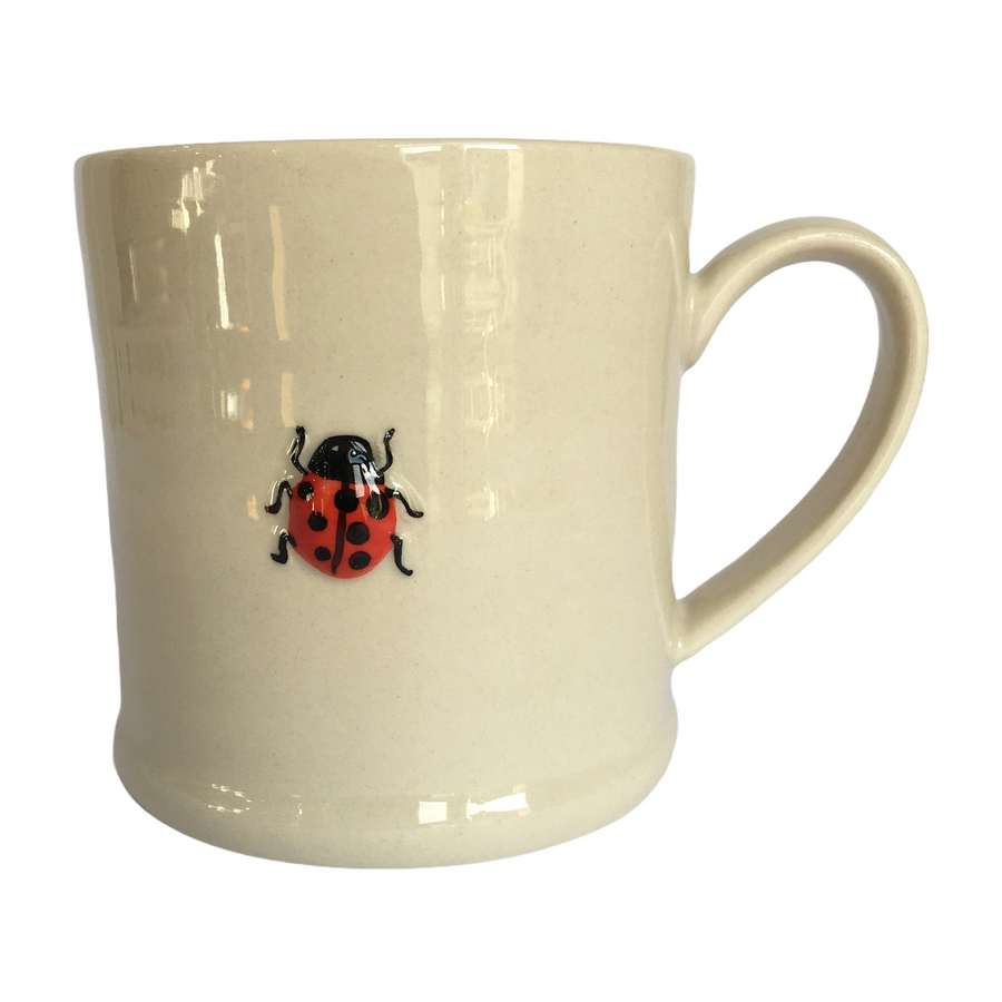 Gisela Graham Ladybird Mini Ceramic Mug front