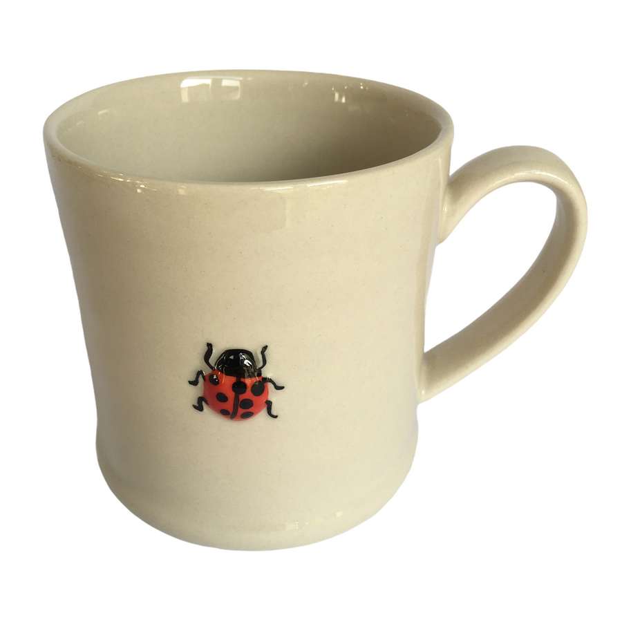 Gisela Graham Ladybird Mini Ceramic Mug tipped