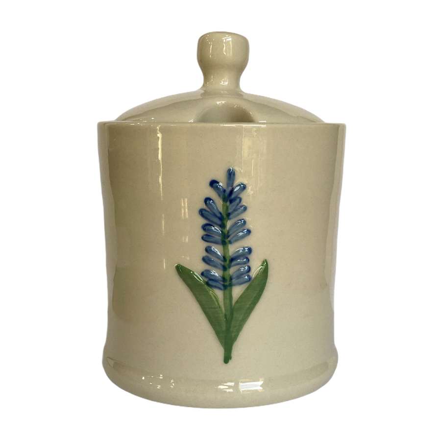 Gisela Graham Lavender Ceramic Honey Pot front