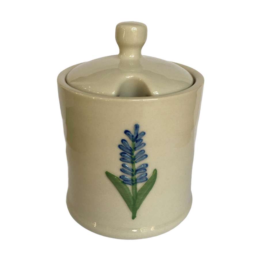 Gisela Graham Lavender Ceramic Honey Pot top