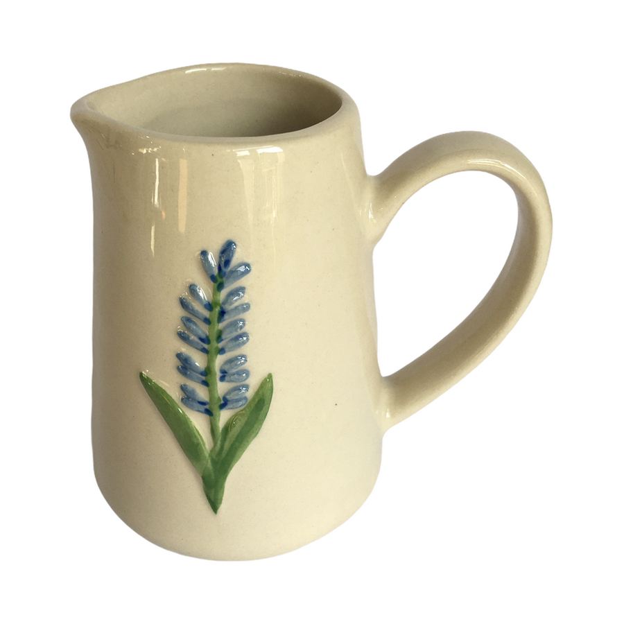 Gisela Graham Lavender Mini Ceramic Jug tipped