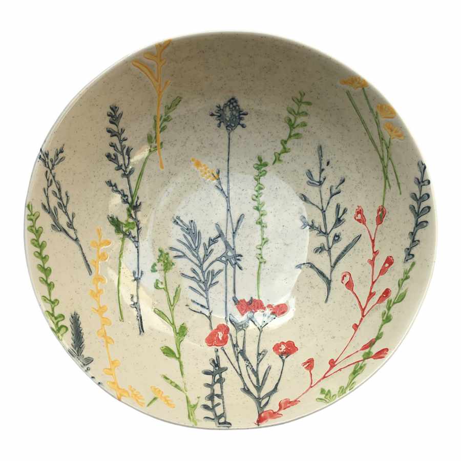 Gisela Graham Meadow Artisan Ceramic Deep Bowl
