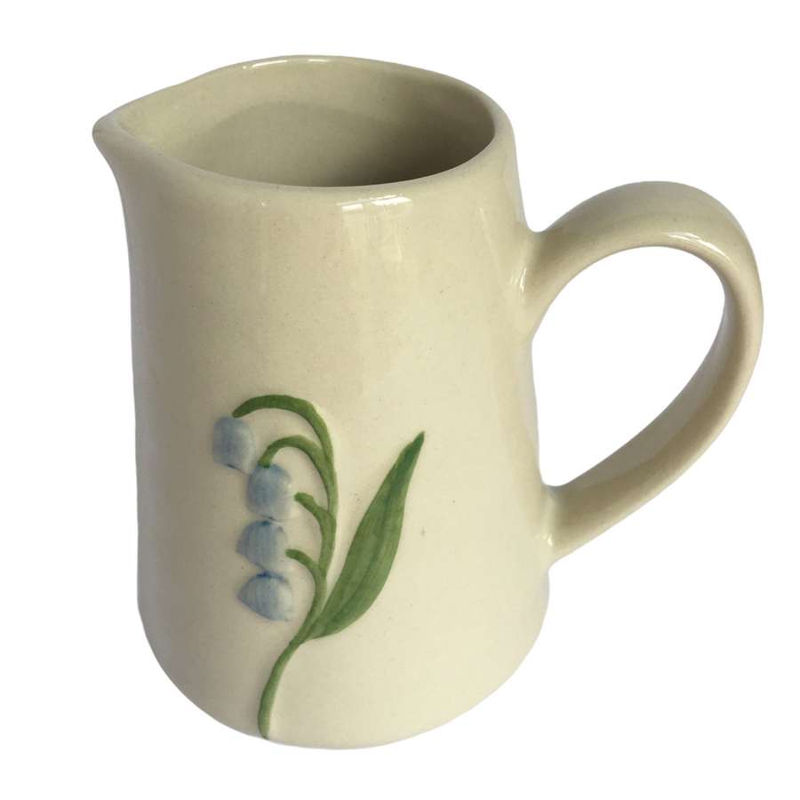Gisela Graham Mini Ceramic Jug Bluebells tipped