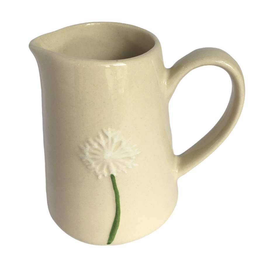 Gisela Graham Mini Ceramic Jug Dandelion tipped