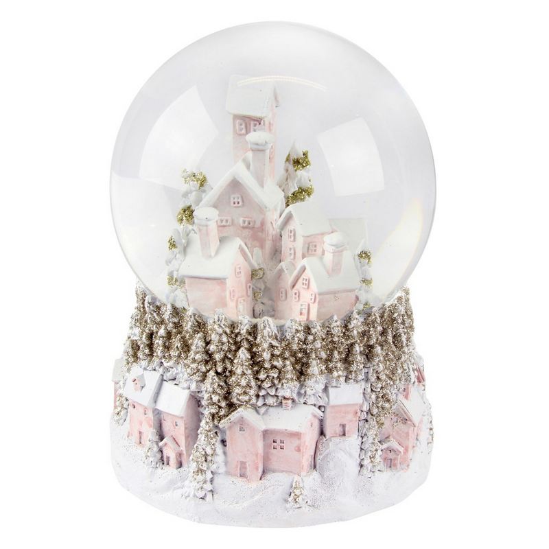 Gisela Graham Pastel Village Musical Snow Dome 33821 main