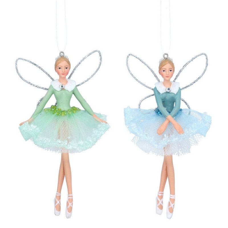 Gisela Graham Resin & Fabric Fairy Decoration 14219 colour selection