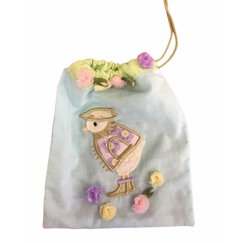 Gisela Graham Victorian Chick Drawstring Bag