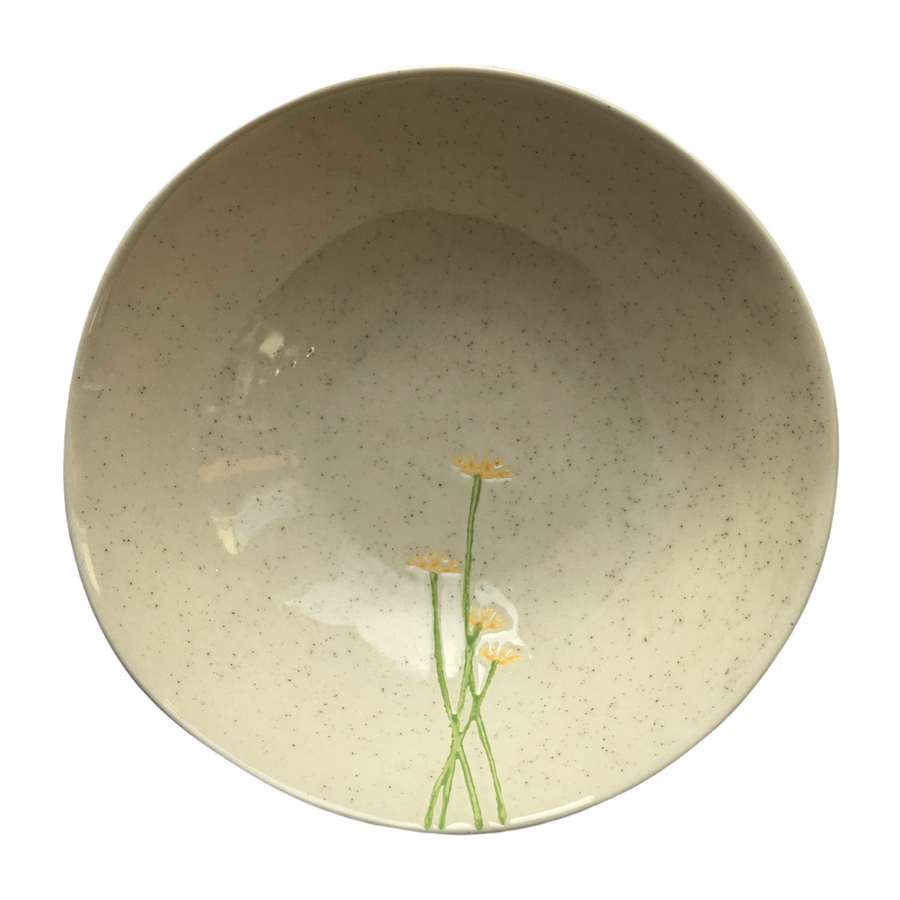 Gisela Graham Yellow Daisy Artisan Ceramic Mini Bowl