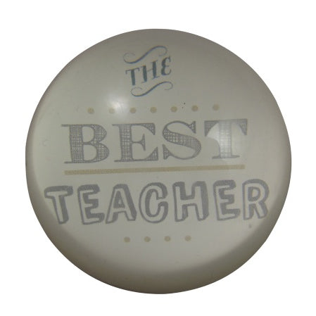 Gisela Graham Best Teacher Glass Paperweight Gift