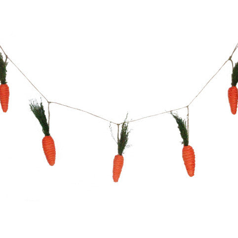 Gisela Graham Paper & Grass Carrot Decoration Garland