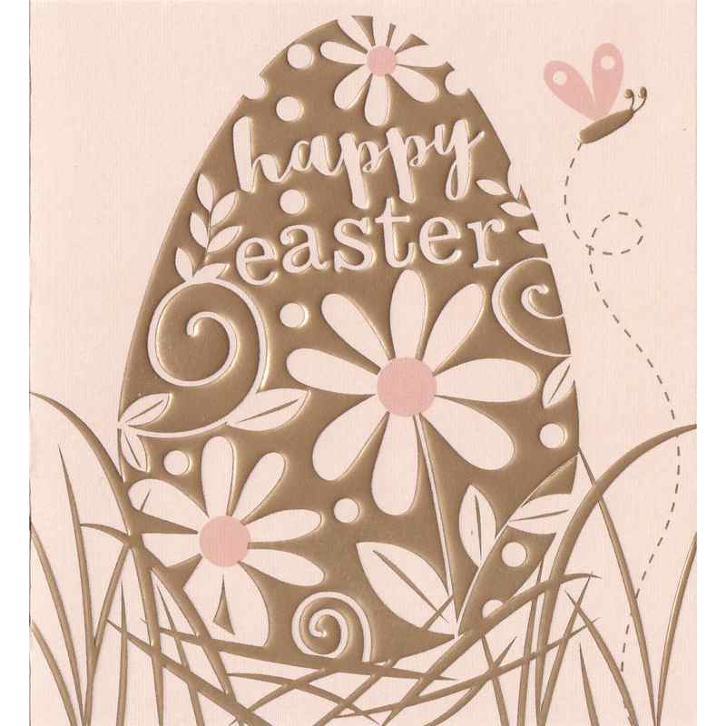 Golden Egg Happy Easter card