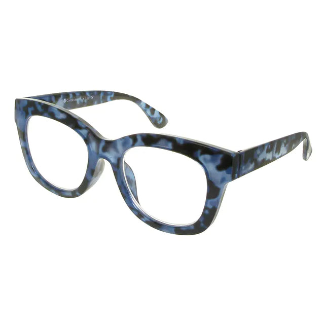 Goodlookers Reading Glasses Encore Blue Tortoiseshell GL2293 side