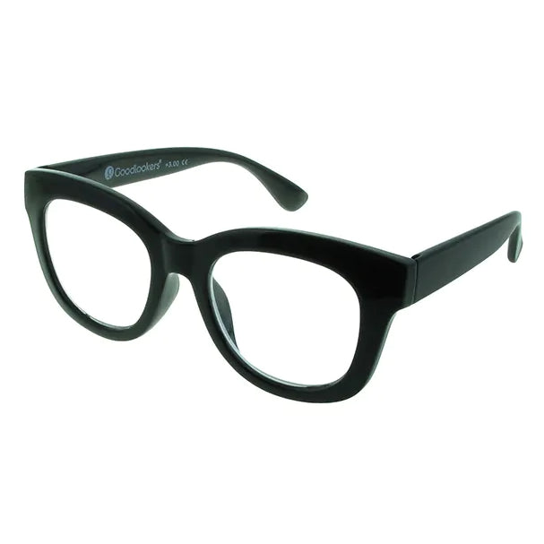 Goodlookers Reading Glasses Encore Shiny Black GL2293 side