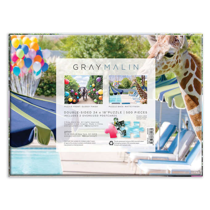 Gray Malin at the Parker Double-Sided 500 Piece Jigsaw Puzzle box back