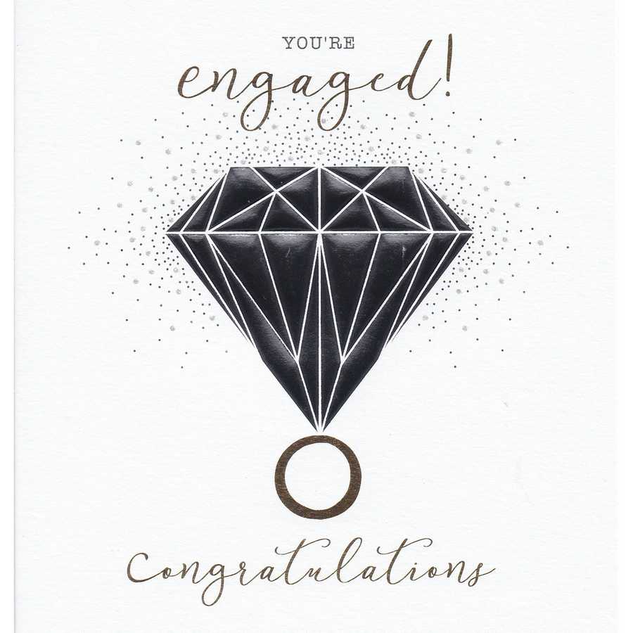 Greetings Card You're Engaged Congratulations