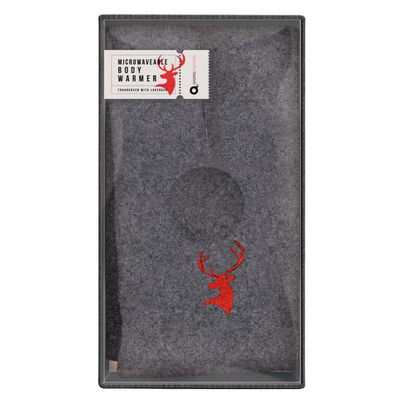 Grey Felt Microwaveable Neck Wrap NW-20-001 in box