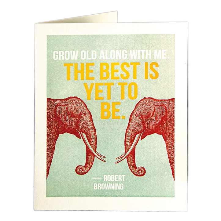 Grow Old With Me The Best Is Yet To Be card QP281