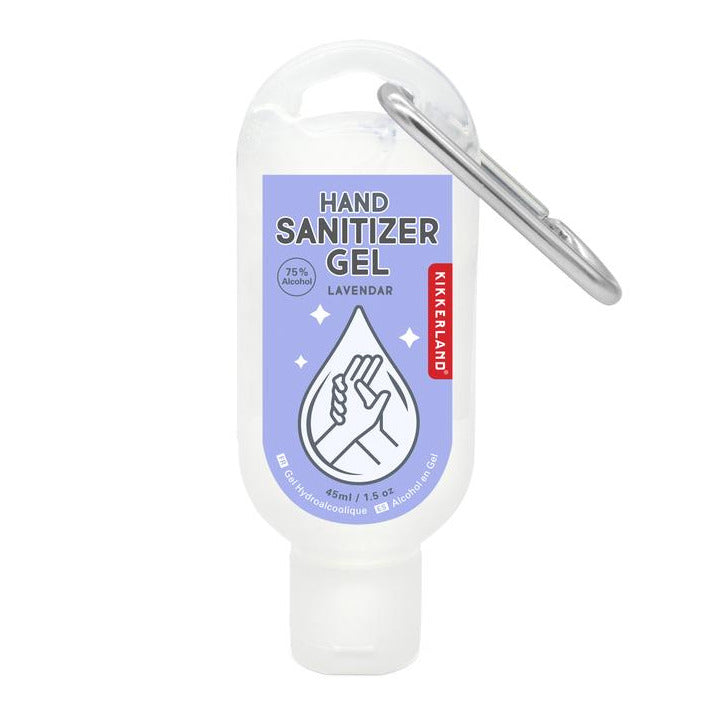 Hand Sanitizer Gel Carabiner Lavendar