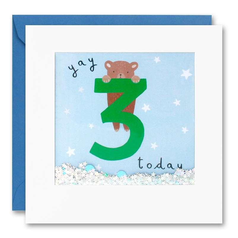Happy 3rd Birthday Boy Shakies Card PT2788
