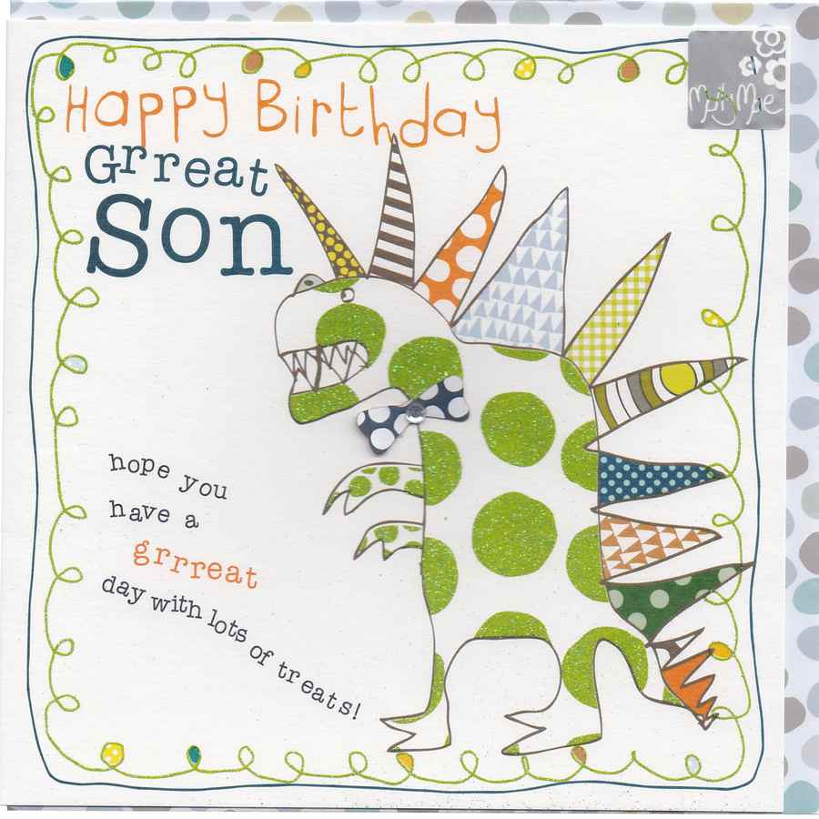 Happy Birthday Grreat Son BT03