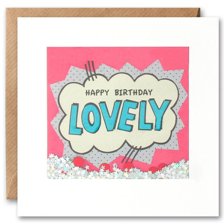 Happy Birthday Lovely Shakies Card PK2534