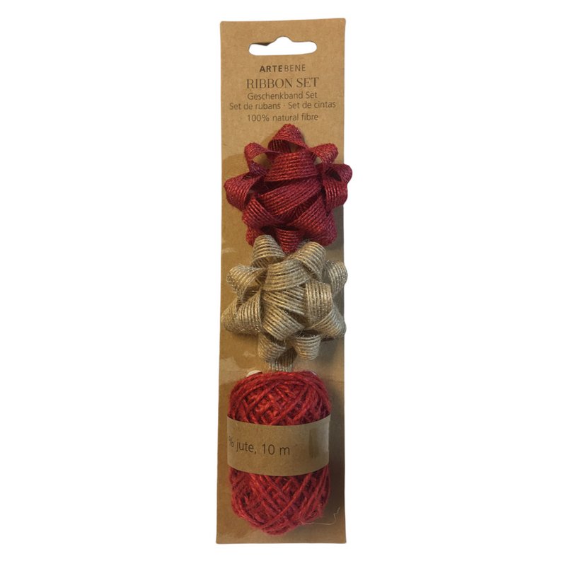 Artebene Hemp Bows & Jute Cord Set front