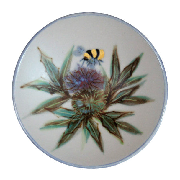 Highland Stoneware Thistle Small Geo Dish 0523TH