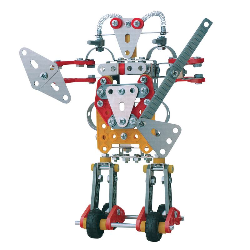 House Of Marbles Space Robot Construction Kit 212898 constructed