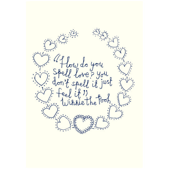 How Do You Spell Love Greetings Card