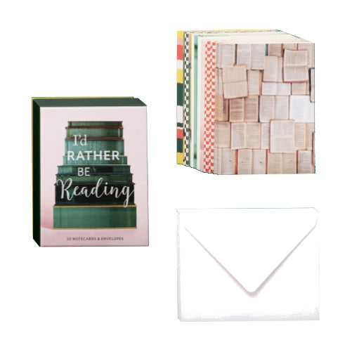 I'd Rather Be Reading Notecards and envelopes contents