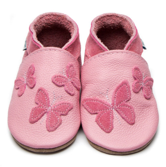 Inch Blue Baby Booties Kaleidoscope Baby Pink front