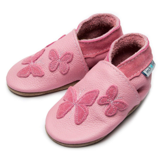 Inch Blue Baby Booties Kaleidoscope Baby Pink side
