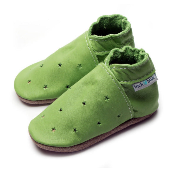Inch Blue Baby Booties Milky Way Green side