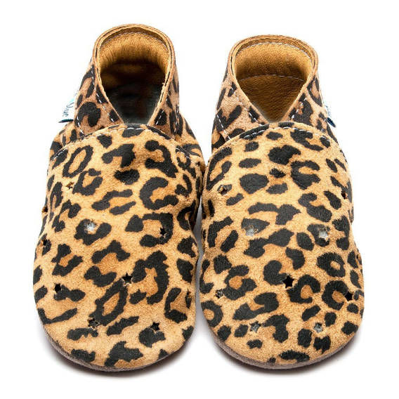 Inch Blue Baby Booties Milky Way leopard print