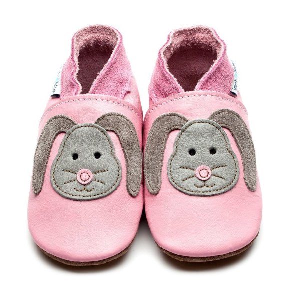 Inch Blue Baby Booties Rag Bunny Pink main